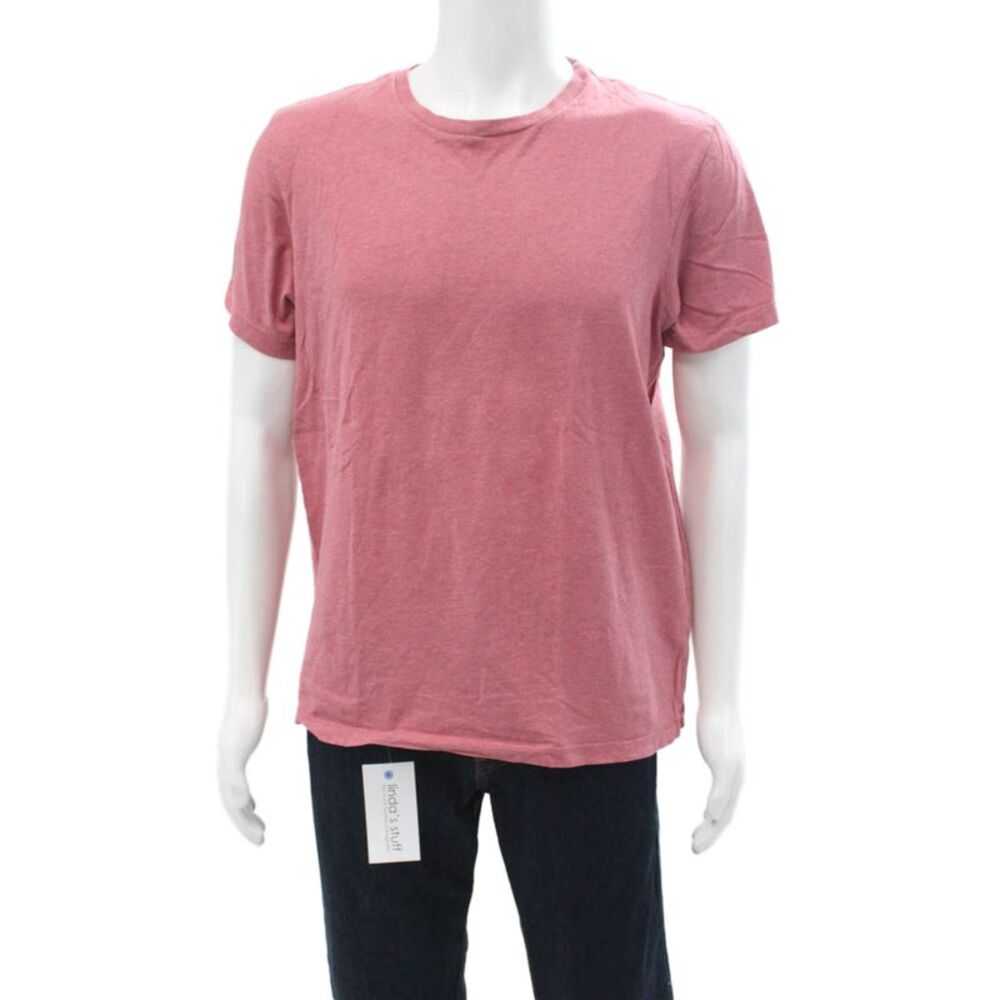 J Crew Mens Pink Cotton Crew Neck Short Sleeve T-Shirt Size L